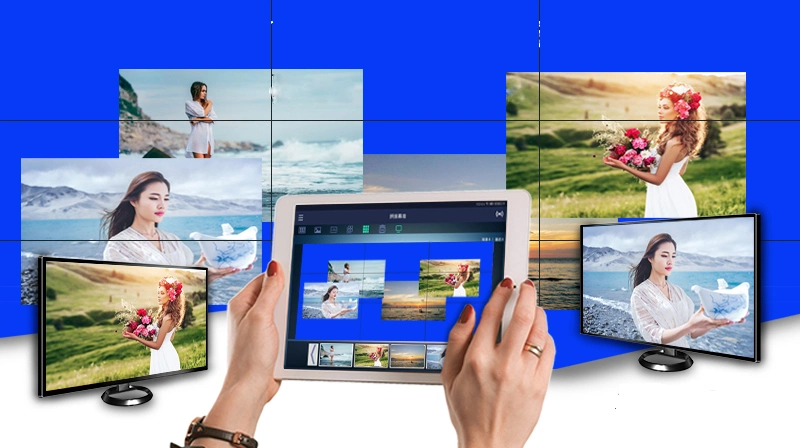 Multi-Image Splicing Processor Video Wall Controller 6u Support Max HDMI 36 in 36 out