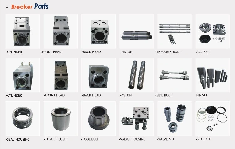 Construction Machinery Parts Soosan Sb50 Hydraulic Rock Concrete Breaker Jack Hammer Spare Parts for Excavator