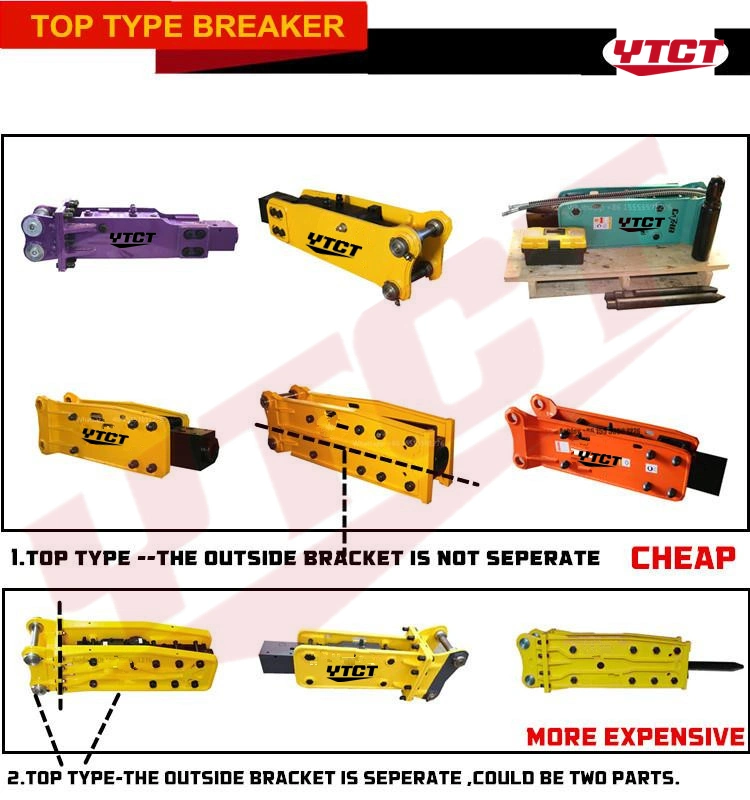 Top Type Hydraulic Hammer for Ex120 Excavator