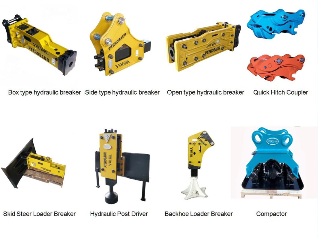 Soosan Sb121 Silent Hydraulic Rock Hammer Breaker with Chisel 155mm