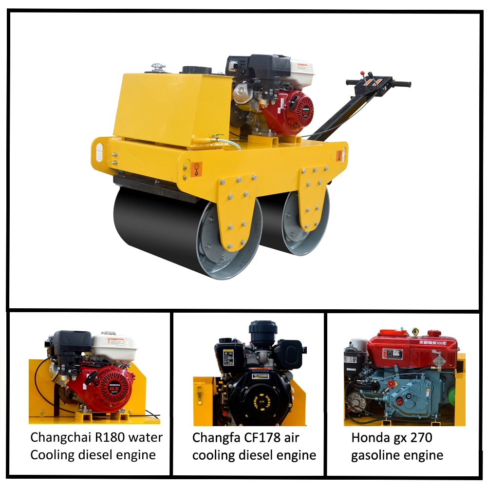 Full Hydraulic Hand Self-Propelled Vibratory Mini Road Roller Compactor
