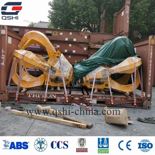 Qshi Brand Electric-Hydraulic Orange Peel Rubbish Grab/Scrap Steel Grab Used at Power Plant