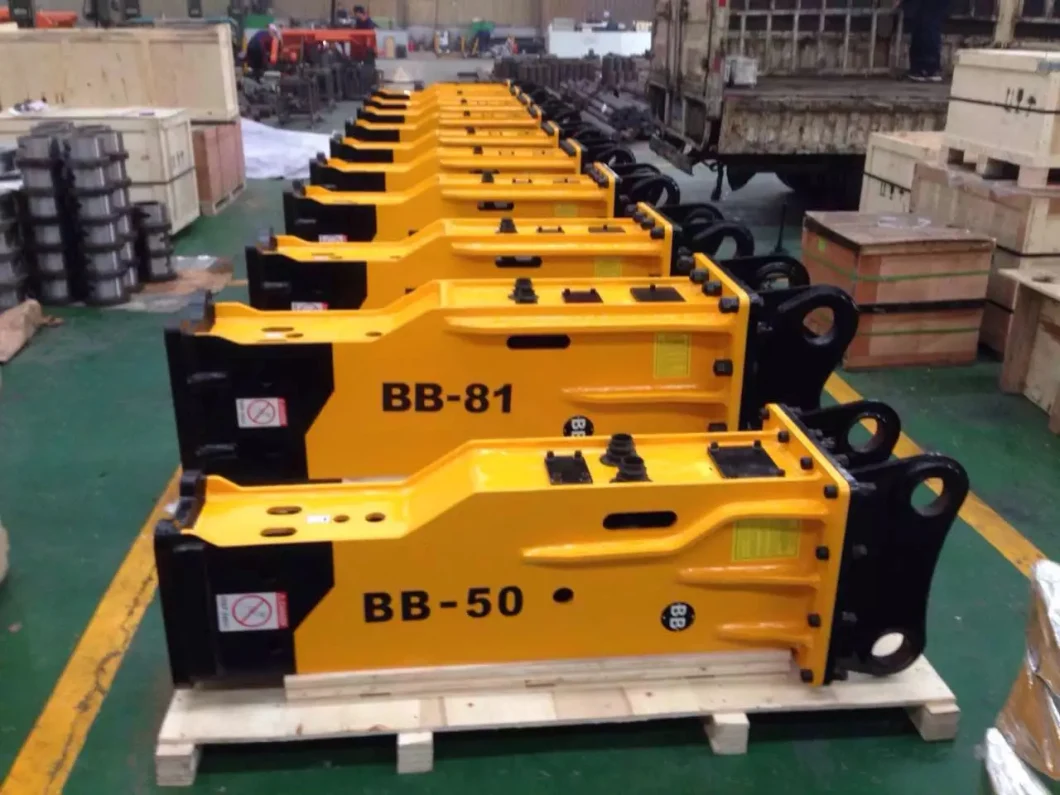 Sk100 &Sk120 Excavator Accessories Soosan Hydraulic Breaker Side Type Breaker Sb50