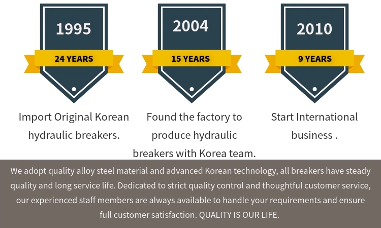 Korean Top Class Small Hydraulic Breaker for Excavator