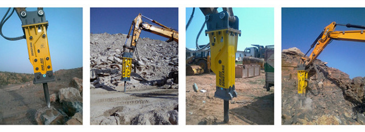 Power Tools Rock Demolition Concrete Hydraulic Hammer Breaker for Excavator Attachment