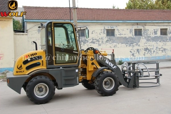 Hydraulic Joystick Wl150 Chinese Wheel Loader with Drum Clamp