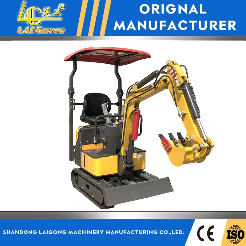 Mini Bagger Excavator with Hammer, Auger, Grapple for Cheap Hydraulic Crawler Rubber Tracked Small Excavator