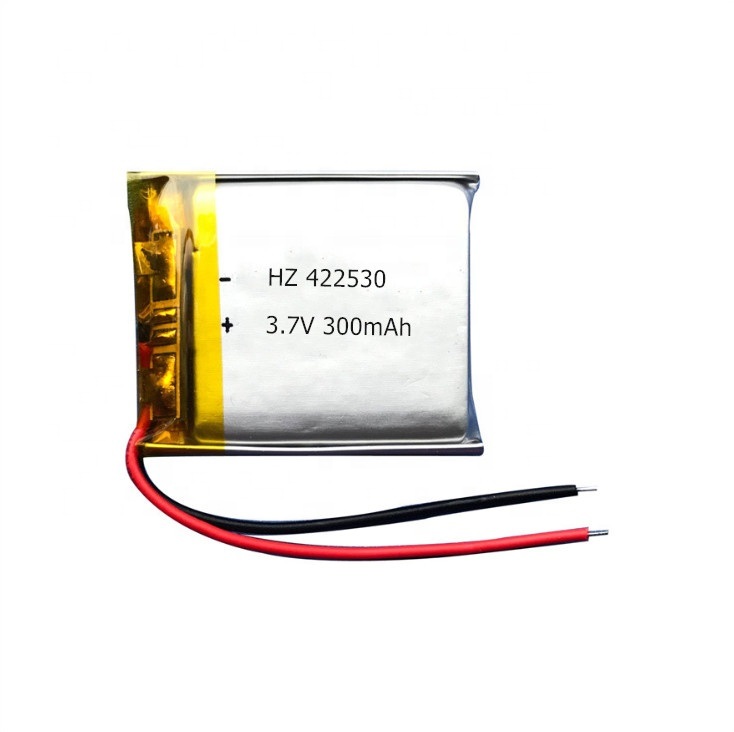 China Manufacturer 422530 Lithium Polymer Battery 3.7V 300mAh Lipo Rechargeable Battery for Call Watches