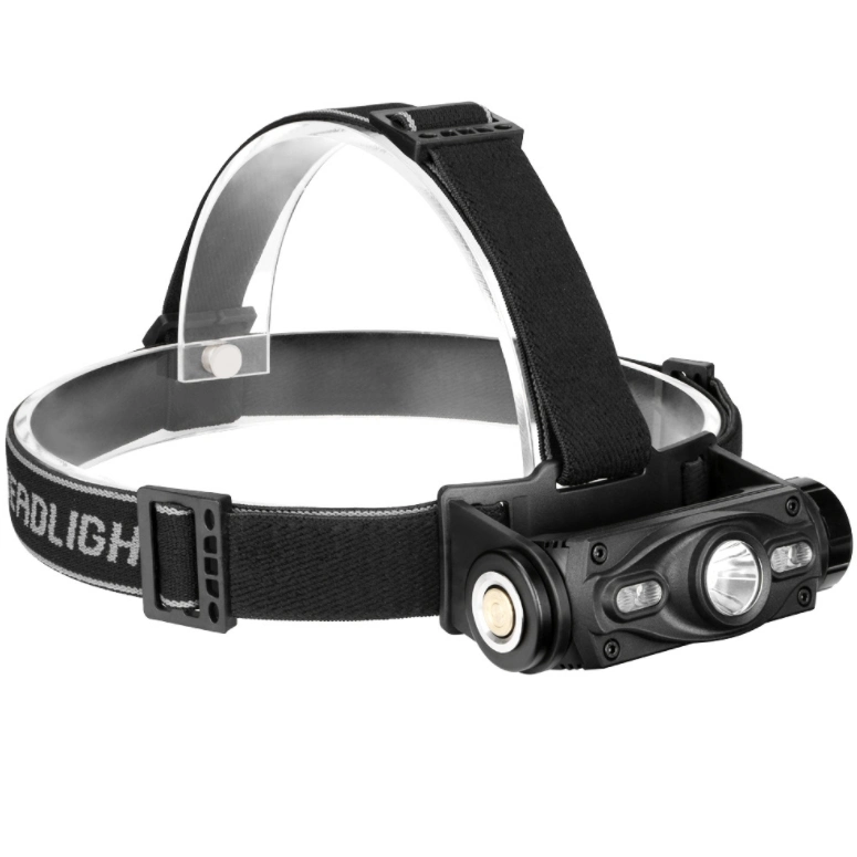 Super Bright Headlamp, Rechargeable LED Spotlight with Battery Powered Headlight for Garden Outdoor Camping Fishing