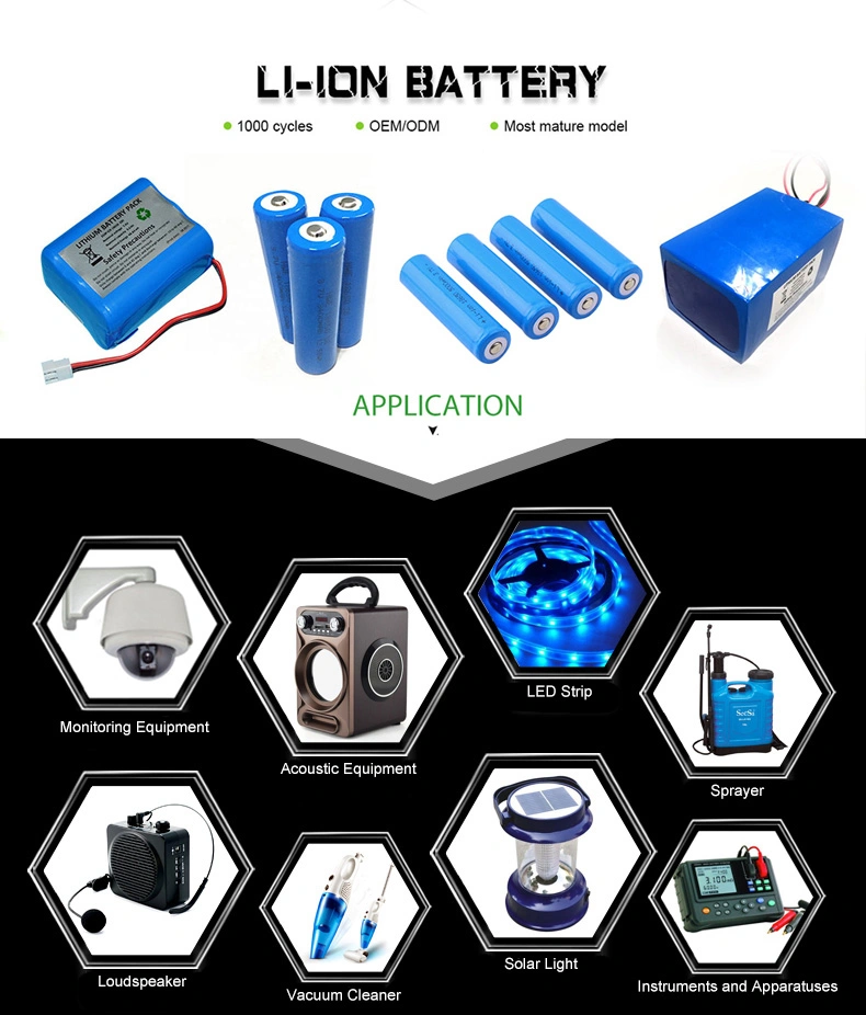 18650 Battery Pack 2s4p 7.4V 10000mAh Lithium Battery Pack 7.4V 10000mAh Rechargeable Battery Pack