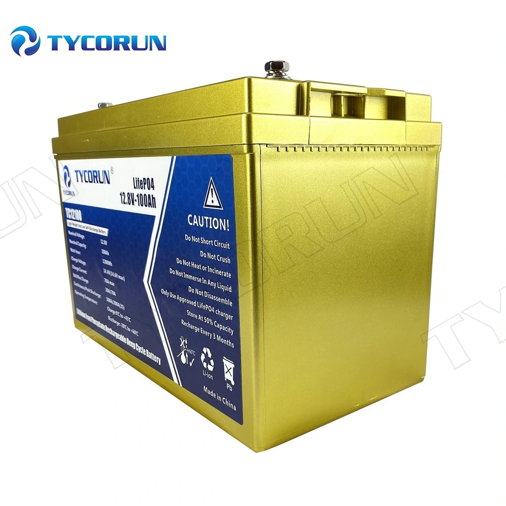 Tycorun 12 Volt Deep Cycle Solar Battery Storage Solar LiFePO4 Battery Pack 12V 100ah
