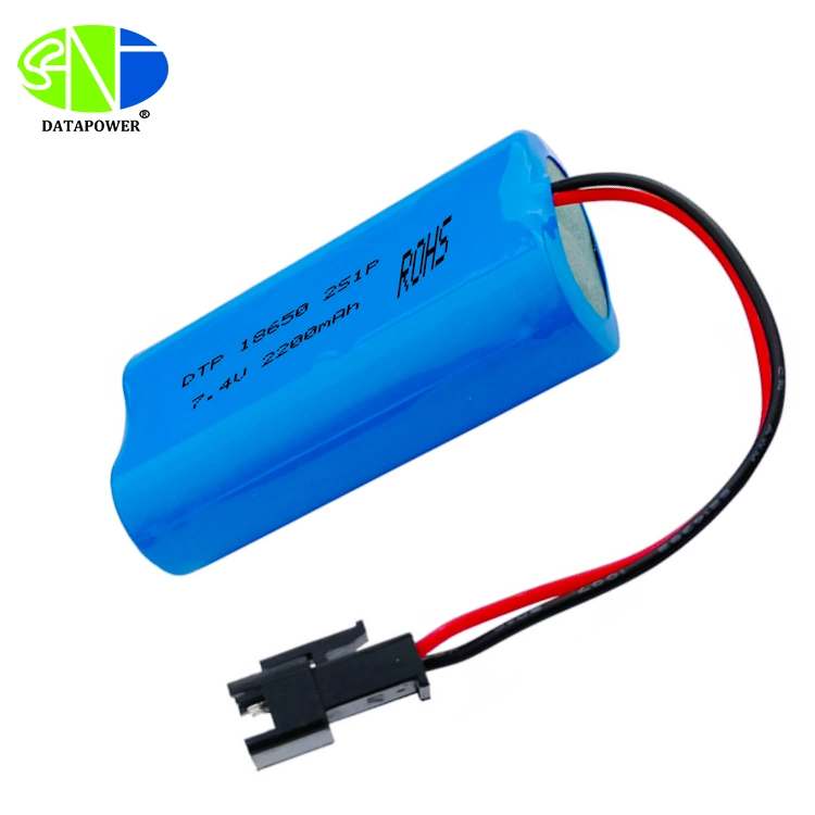 Dtp 18650 2s1p 7.4V Li Ion Battery with 3000mAh Capacity for Fishing Light
