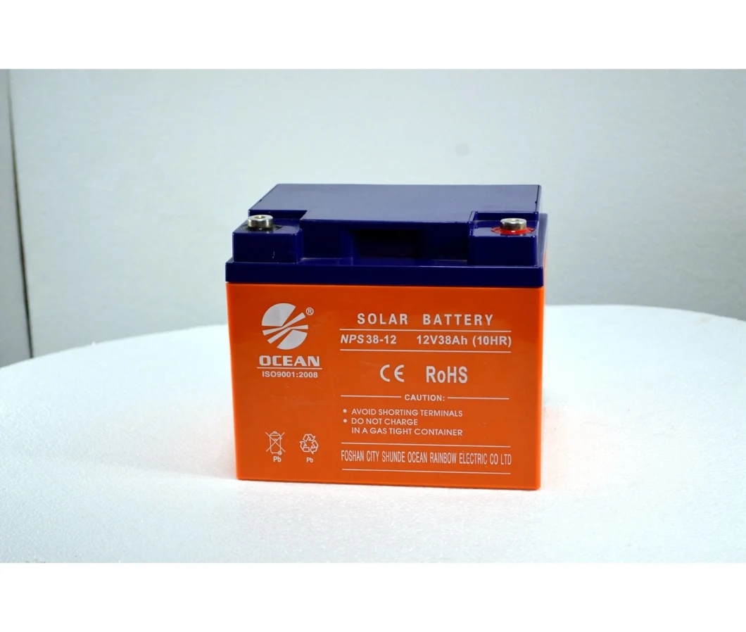 Solar Cell Solar Power Battery 6V Battery VRLA Battery VRLA Batteries 12V 38A