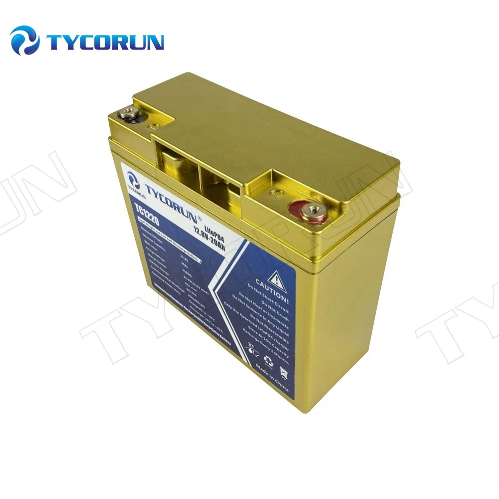 Tycorun 20ah LiFePO4 Portable Solar Panel Battery Rechargeable 12V Lithium Ion Battery Pack