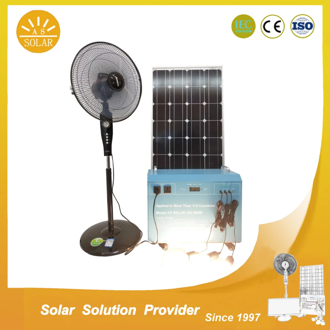 off Grid 500W Solar Power System Solar Generator with Solar Panel Battery