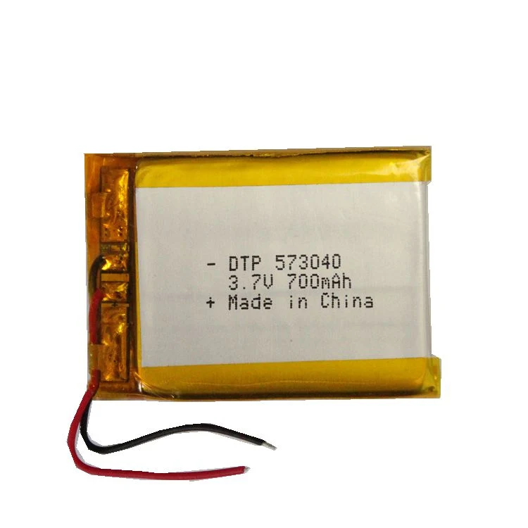 China Suppliers Lithium Polymer Dtp573040 3.7V 700mAh Battery Rechargeable Lipo Battery