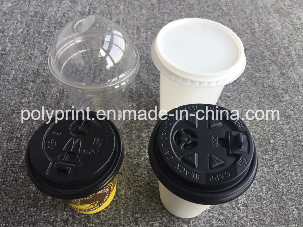 Food Beverage Plastic Container Lid Cover Thermoforming Machine