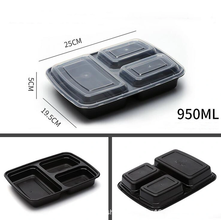 Round Shape Disposable Takeaway Lunch Box 1 Compartment Plastic PP Food Container