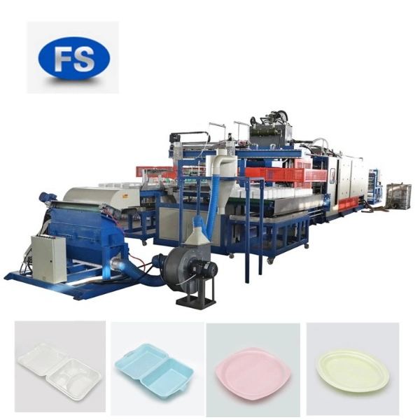 PS Disposable Foam White Styrofoam Food Containers Plate Tray Box Production Machine Line