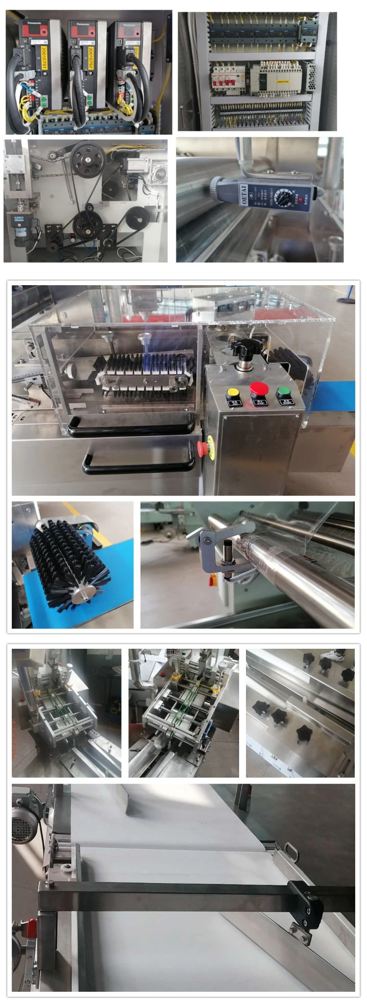 Fully Automatic Filling Sealing Flow Food Packing Production Making Line Packaging Machine for Biscuits Wafer/Cookie