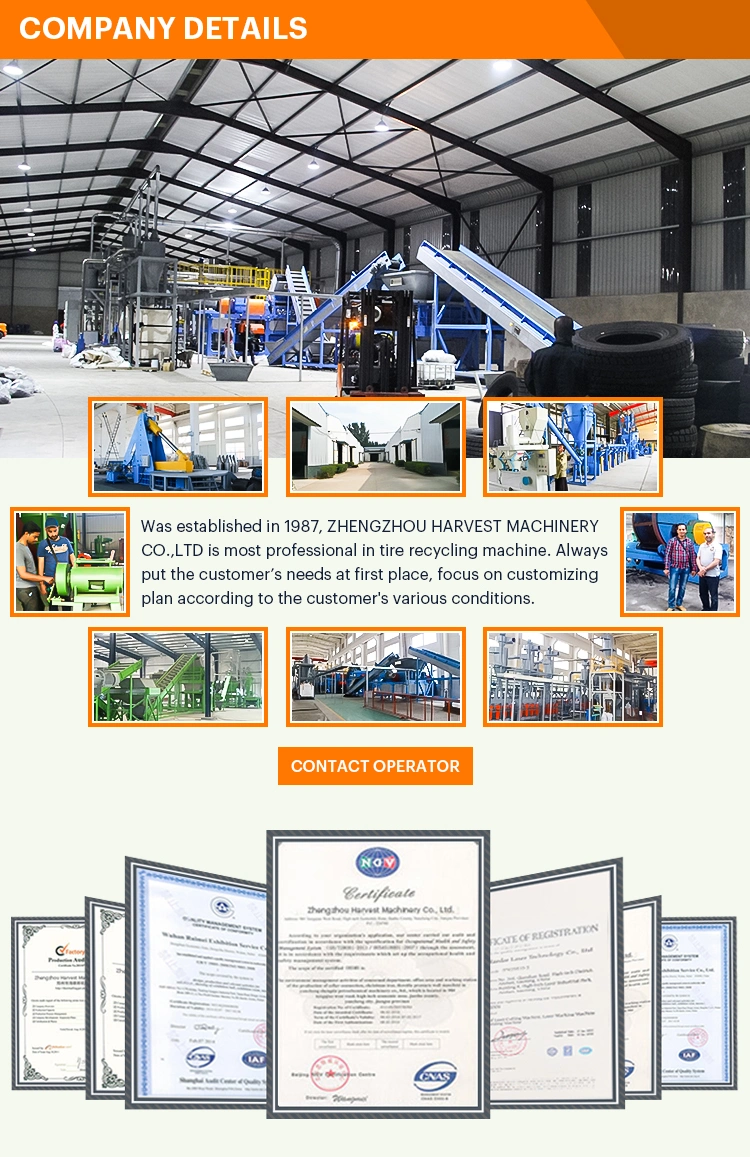 Waste Tyre Processing Machine Used Truck Car Tyre Waste Tire Grinding Production Line