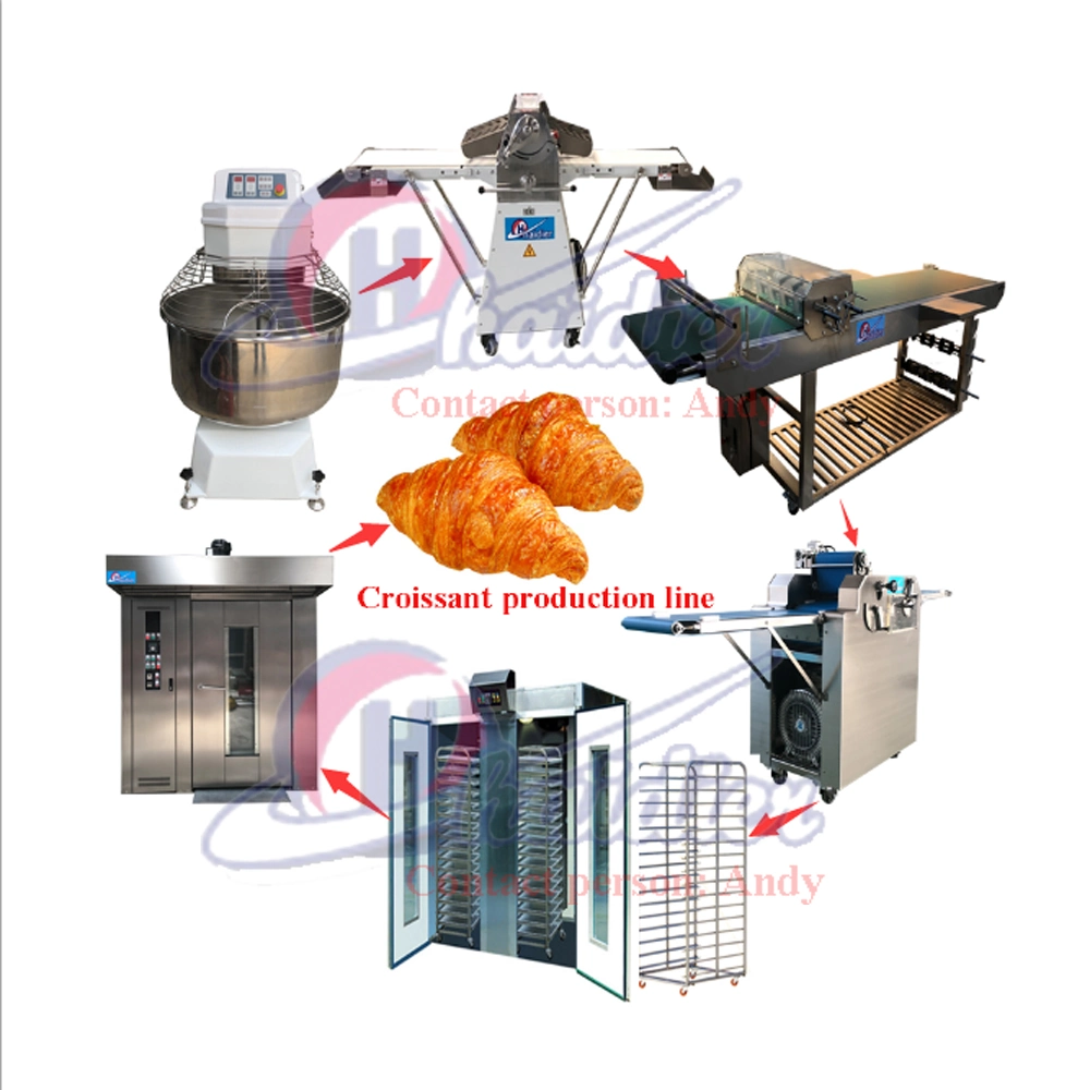 Haidier Croissant Production Line, Continuous Bakery Electric for Food Production Line