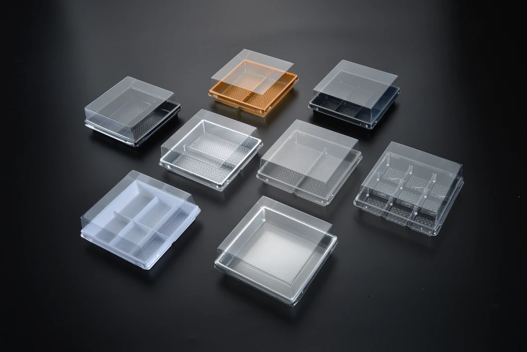 Custom Food Grade Clear Lid Dome Blister Theremoforming Plastic Box Cake Packing Food Packaging Container Boxes