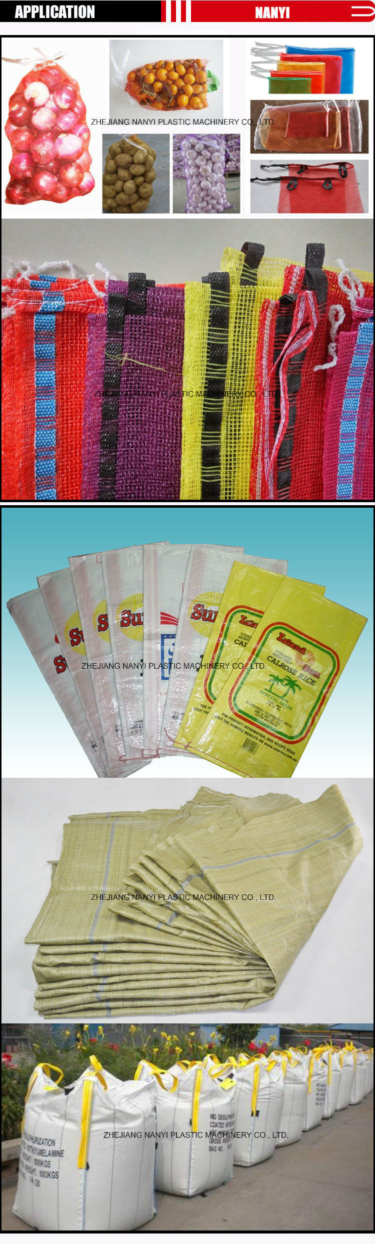 Plastic PE/PP Flat Yarn Extruding Machine for PE/PP Woven Bag&Leno Bag&Sunshade Net
