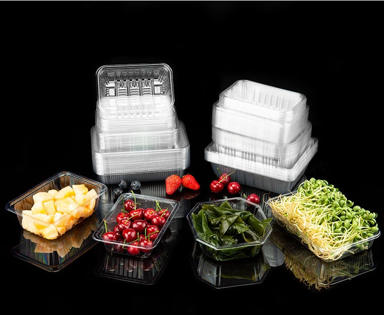 Automatic Plastic Fruits Clamshell Packaging Box Food Tray Container Cup Lid Cover Thermoforming Forming Making Machine