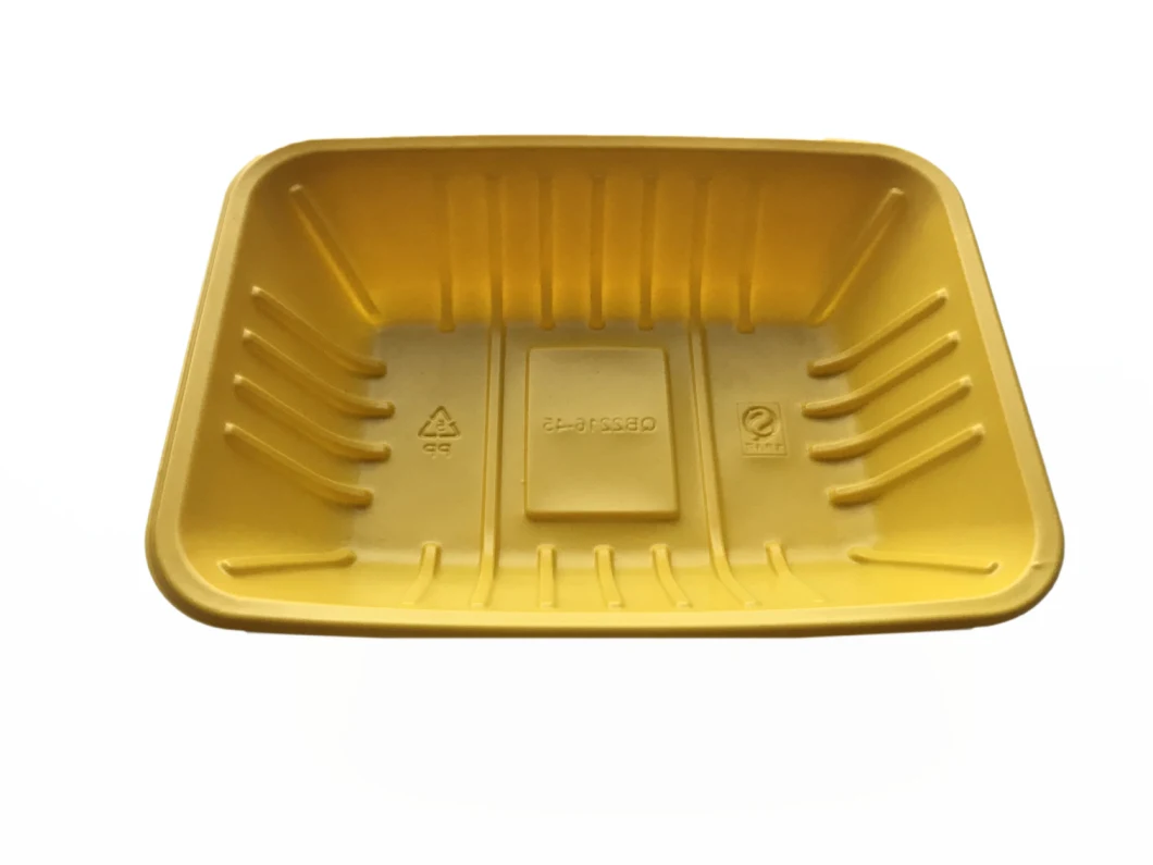 Rectangle Waterproof Plastic Blister Food Container Packaging Vegetable Disposable Tray