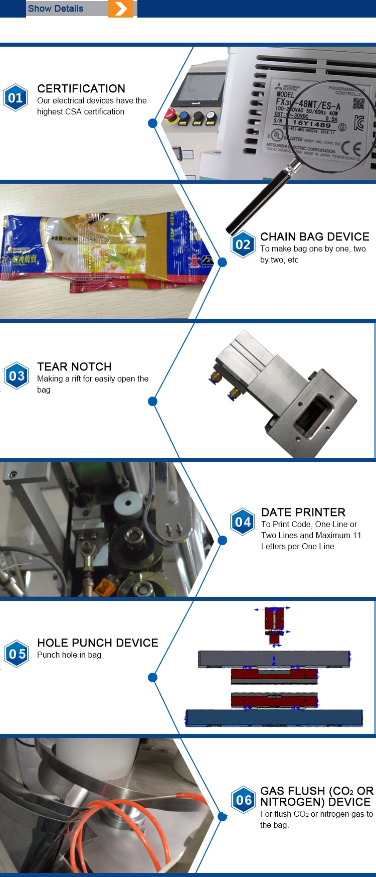 Fully Automatic Dried Fig Packing Machine Vertical Multi-Function Food Packaging Machine