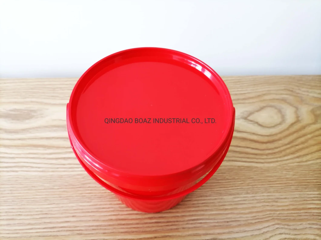 Small Bucket Food Grade 1 L Plastic Bucket Plastic Handle Plastic Container with Lid