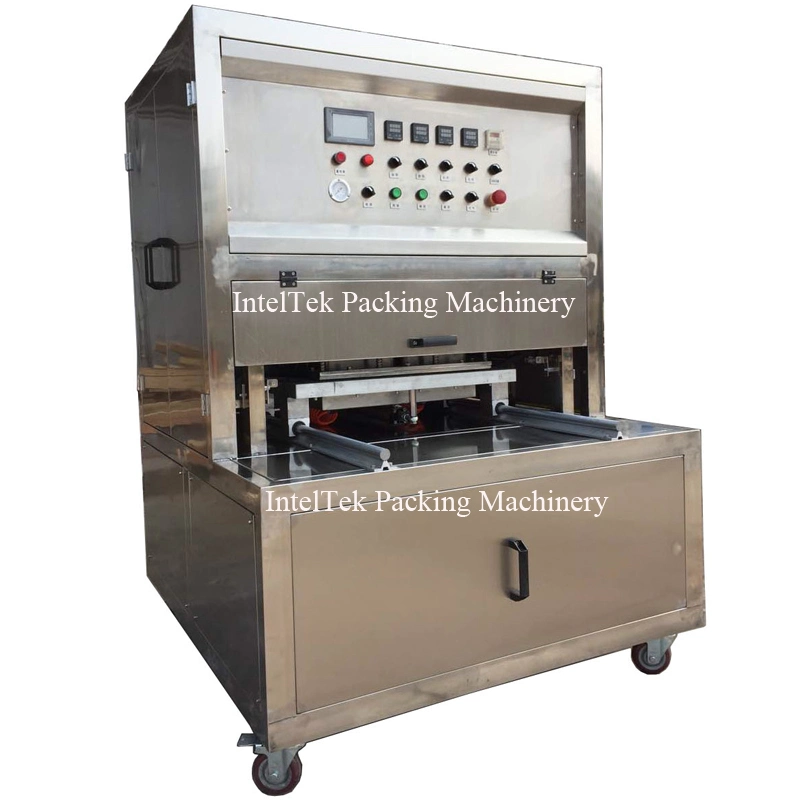 Fruit Tray Sealing Machine / Vacuum Skin Packaging Machine / Vacuum Plastic Container Sealer