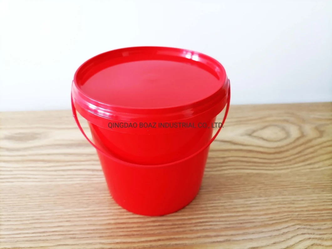 Food Grade Plastic Bucket Plastic Container with Plastic Handle and Cover