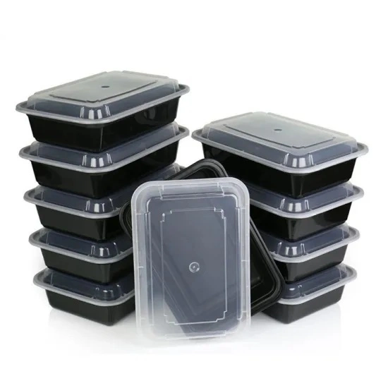 BPA Free Disposable Plastic Microwave Safe Restaurant PP Take out Take Away Food Container in Stock