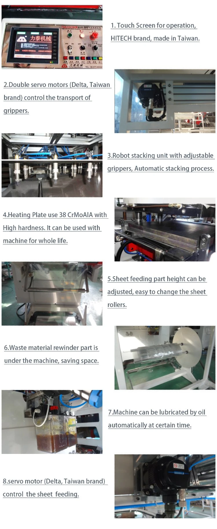 Thermoforming Machine for Making PP BOPS PS PVC Products Take Away Food Box Supplier Strawberry Tableware