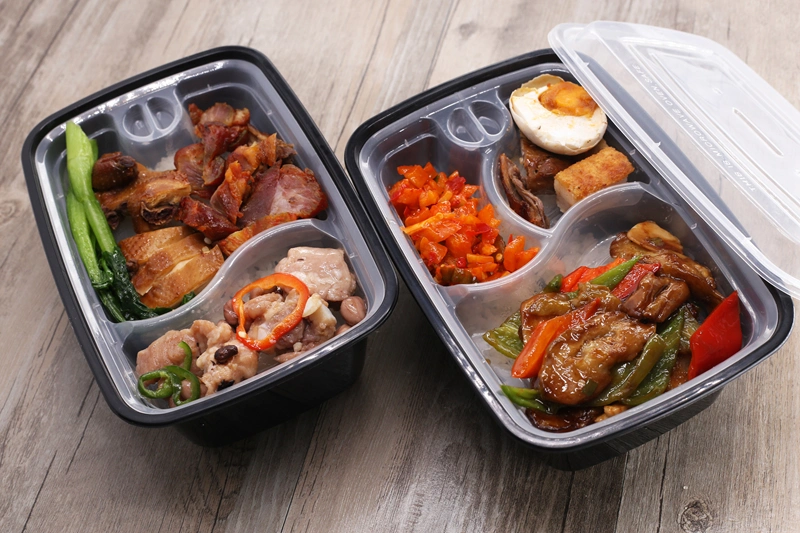 Microwave Safe Food Grade PP Plastic Food Container/Box with Innner Layer for Take Away Food