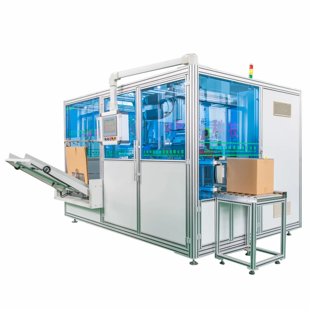 Auto Folding Cover, Sealing with Tape Carton Sealer Auxiliary Packing Machine