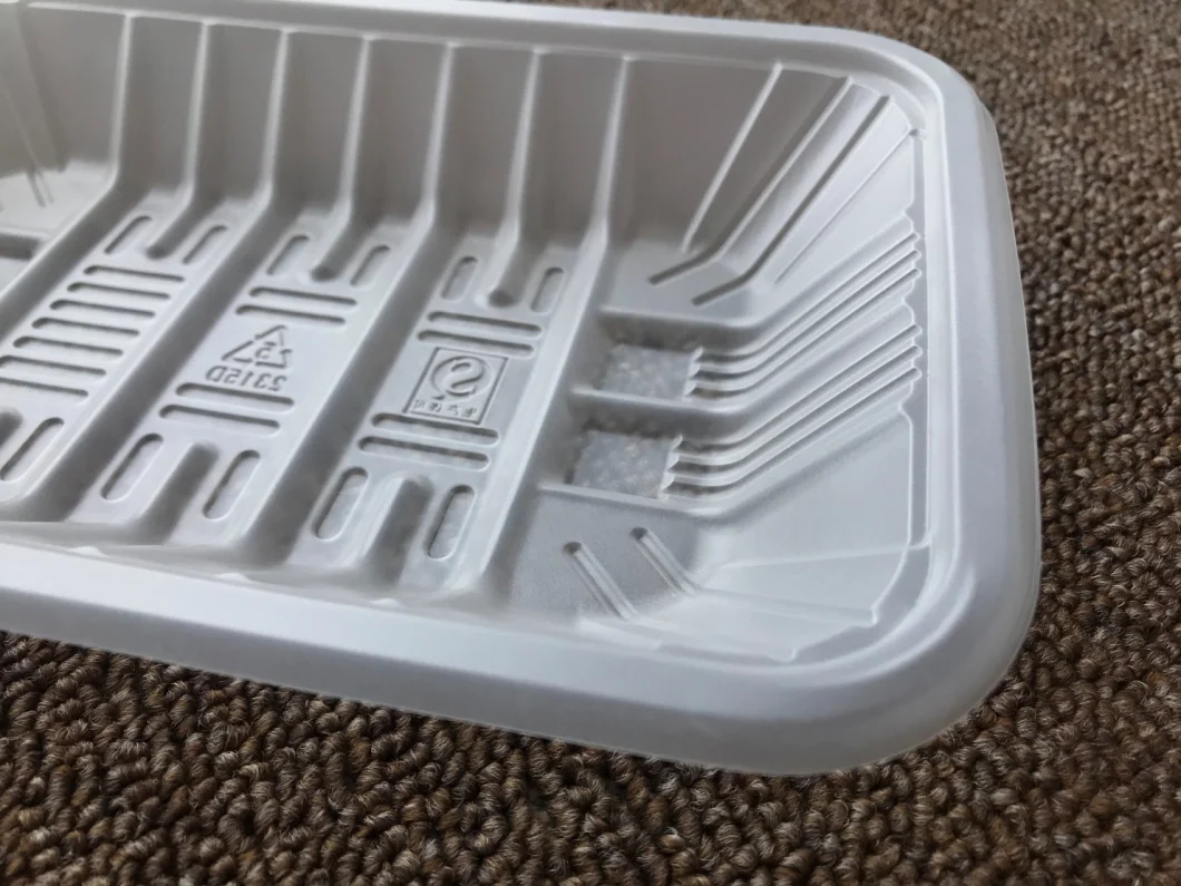 OEM Plastic Food Blister Packaging Box ,Disposable Tray For White Food container