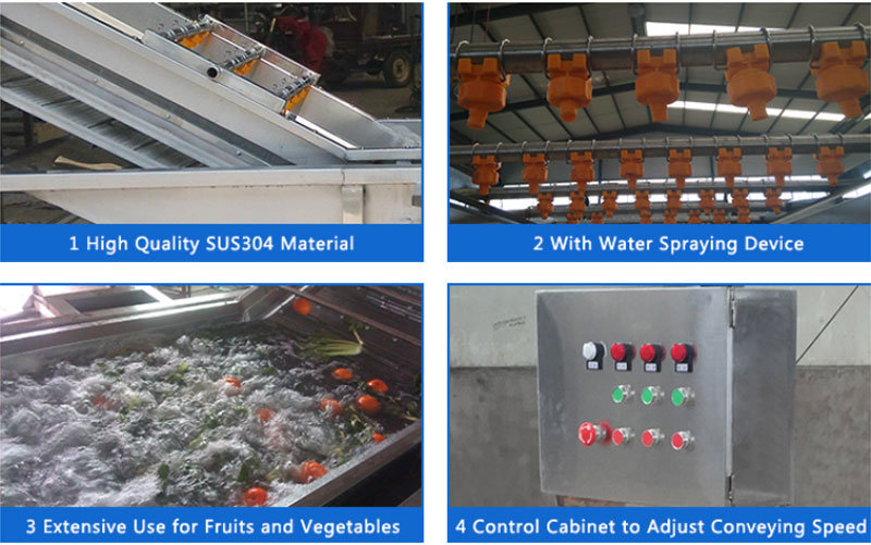Low Price Fruit Processing Equipment Vegetable Sorting Grading Washing Machinery