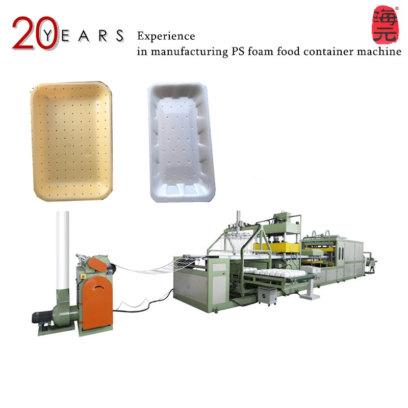 High Output PS Foam Thermocol Tray Plate Machine Polystyrene Takeaway Snack Box Container Production Line