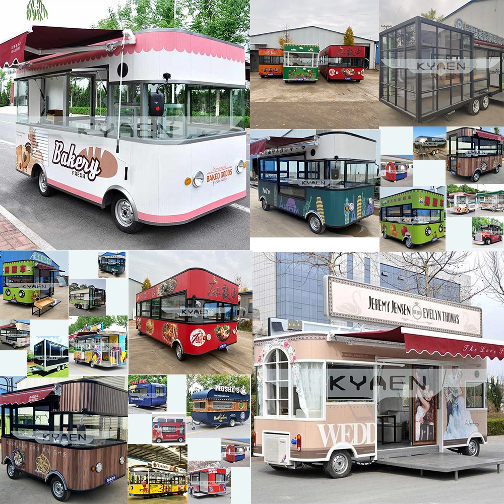 Factory Fast Food Ordering Self Service Payment Kiosk Machine, Food Truck Trailer, Shawarma Food Cart