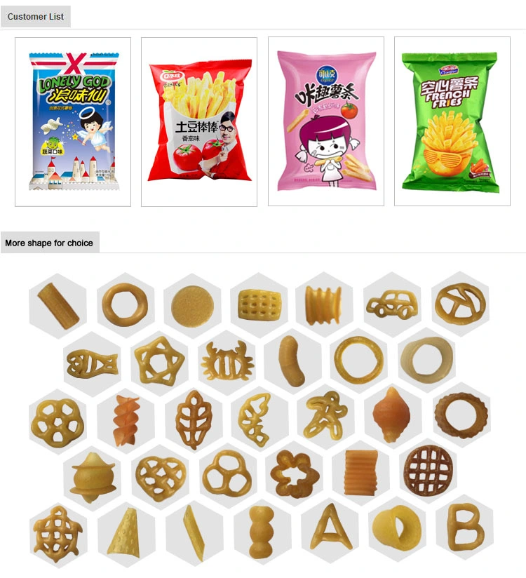 Automatic Frying Snack Food Production Line / Snack Food Processing Machinery / Fry Snacks Pellet Fried Snack