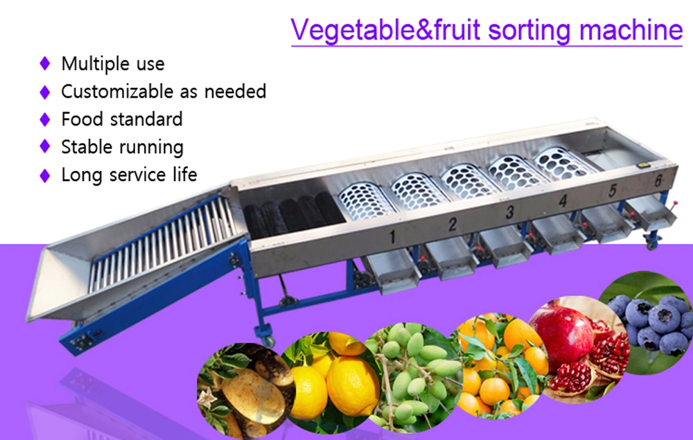 Vegetable Sorting Machine Food Weight Grading System Fruit Sorting Machine