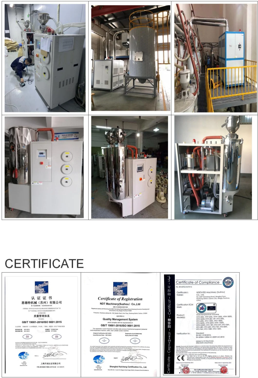 Pet Crystallizer Plastic Honeycomb Rotor Industrial Automatic Desiccant Dehumidifying Air Granules Dryer for Injection Auxiliary Machine