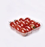Custom disposable PET food packaging fruits container plastic strawberry tray