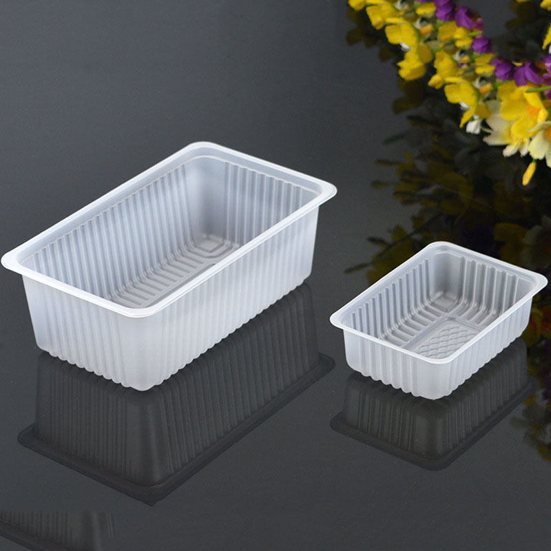 disposable clear pet plastic fruit packing box container food grade packaging tray