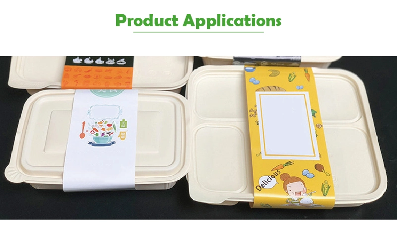 Disposable Corn Starch Tableware Food Tray Takeaway Food Tray