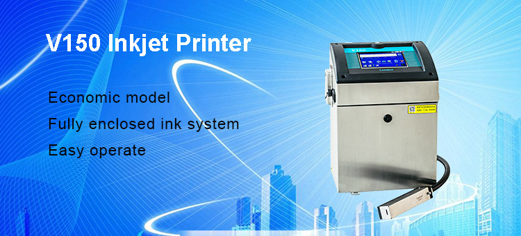 V150 Solvent Inkjet Printer Time Stamp Box Dated Machines