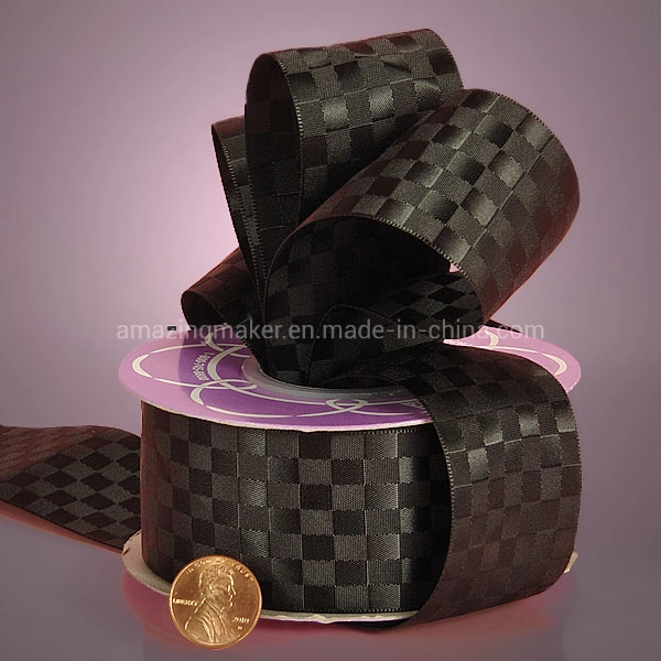 Luxurious Dobby Weave Satin Ribbon for Home Decoration (AM-SR044)